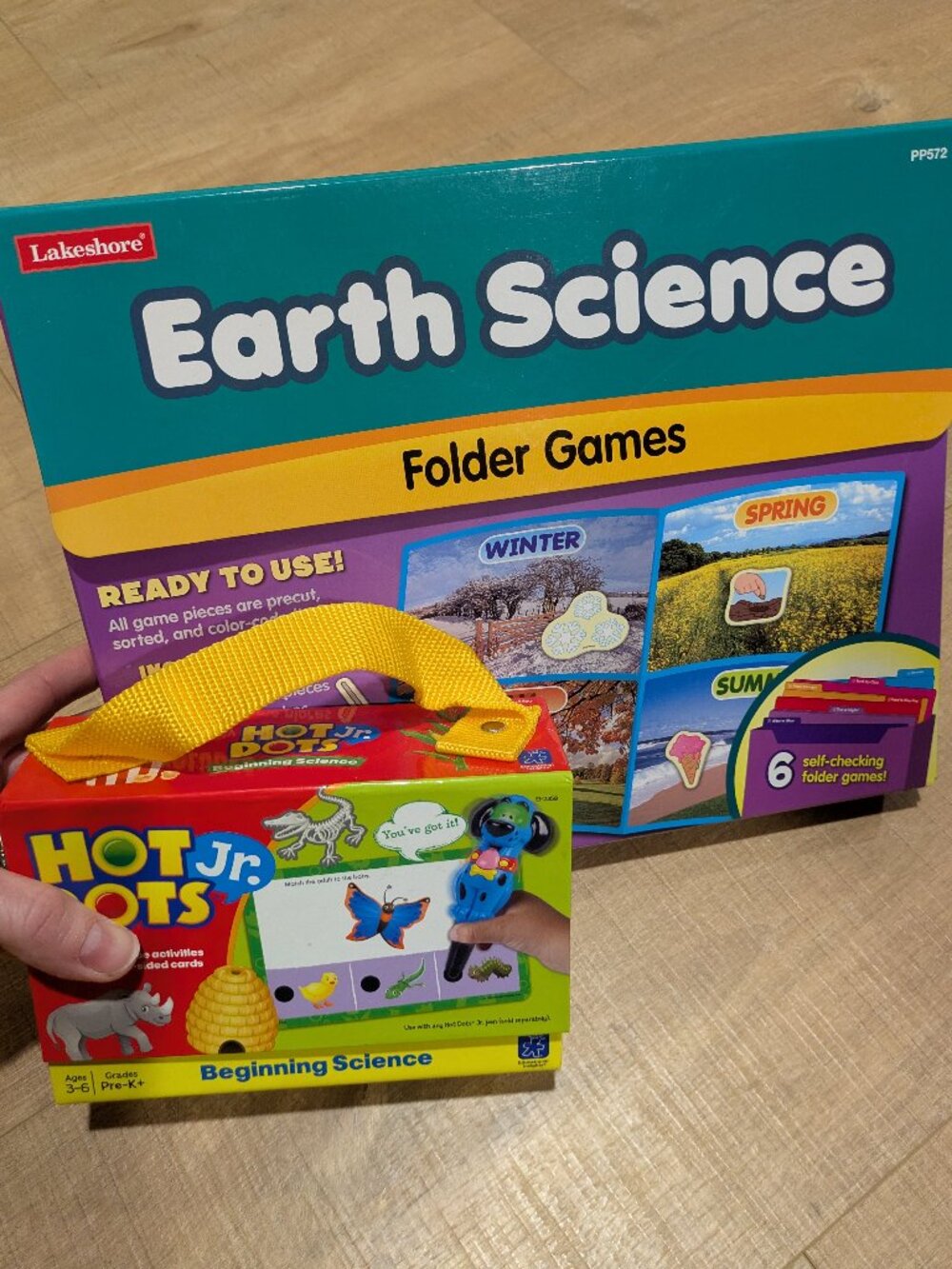Science Games for Primary (K-2) Earth Science Folder Games & Hot Dots Jr